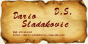 Dario Sladaković vizit kartica
